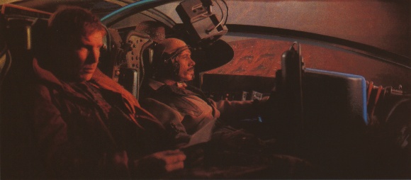Deckard and Gaff in the spinner