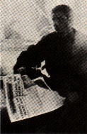 Deckard and his newspaper