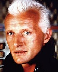 Rutger Hauer plays Roy Batty in Blade Runner