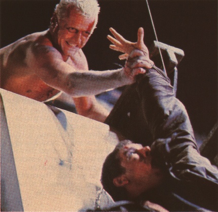 Replicant Roy Batty saves Blade Runner Rick Deckard