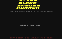 C64 Blade Runner Game Menu