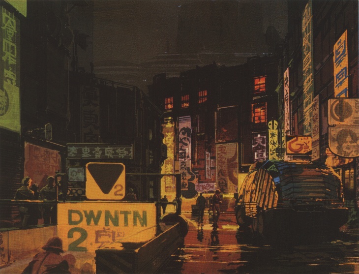 Syd Mead concept picture for Los Angeles, 2019 in Blade Runner