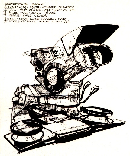 Stereoscope design by Syd Mead