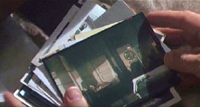 Blade Runner Deckard looks at Leon's photos